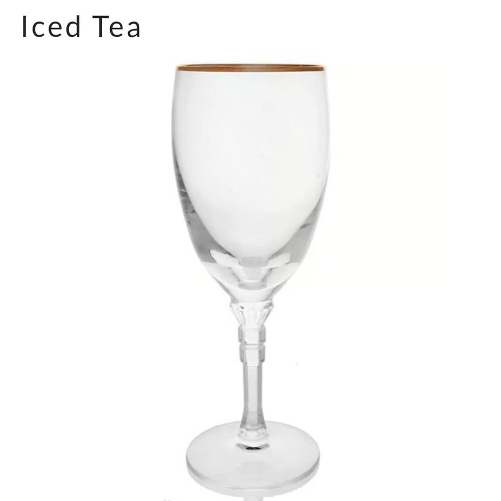 Lenox Phoenix with Gold Trim Iced Tea Glasses 8¼" Drinkware Set of (5) EUC